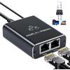 KenHLun Switch Ethernet 2 Port 1000 Mbps Splitter Ethernet RJ45 1 a 2,Gigabit Sdoppiatore Ethernet Switch di Rete LAN RJ45 Cable Cat5/5e/6/7/8 per Computer Set-top box Hub Router TV Con Cavo di USB C