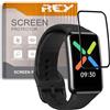 REY Pellicola salvaschermo 3D per Oppo Watch Free, Nero, Vetro temperato, Copertura Completa, Pellicola Protettiva Protezione Schermo, 3D / 4D / 5D