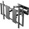 GUZHIKU Supporto TV Parete 50-120 Pollici fino a 110kg, Staffa TV Inclinazione, Rotazione, Girevole, Estensione, livellamento, Supporto TV Doppio Braccio Articolato, Preassemblato Max VESA 1000x600