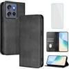 OUEAYIEN Cover per Motorola Edge 60 Neo/Edge 50Neo Custodia a Libro con Vetro Nr | Blocco RFID,Pelle Portafoglio Case,Porta Carte,Vintage Flip Custodia per Moto Edge50 Neo 60Neo Edge60Neo