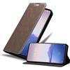 Cadorabo Custodia Libro per MEIZU 16s in Bruno Café - con Vani di Carte, Funzione Stand e Chiusura Magnetica - Portafoglio Cover Case Wallet Book Etui Protezione