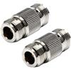 UniteCom - 2 adattatori femmina tipo N a N femmina a bassa perdita, presa diritta RF coassiale antenna connettore barilotto convertitore di genere 4G 5G Wi-Fi LoRa elio UHF VHF