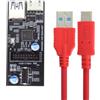 CY Adattatore splitter HUB Type-C USB-C e connettore 19/20 pin a USB 3.0 20 pin e porte doppie tipo E femmina tipo PCBA 5 Gbps