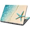 newplenty eyscar Adesivo per laptop da 13, 13,3, 14, 15,4, 15,6, 15,6 pollici, in vinile, per PC (stelle marine in spiaggia), NEK1215