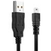 CELLONIC Cavo USB 1.5m compatibile con Rollei Flexline 140 XS-10 in TOUCH XS-8 XS-10 Movieline Powerflex Compact Filo carica Cavetto dati USB A 2.0 PVC nero, per fotocamera