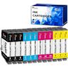 Fooylen 604XL Cartucce d'inchiostro compatibili con Epson 604 XL Cartucce Multipack per Expression Home XP-3200 XP-4200 XP-2205 XP-3205 XP-4205 XP-2200 Workforce WF-2910 WF-2930 WF-2935 WF-2950