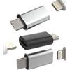 zoyuzan Adapter Type-C a Lightning Femmina (3 Pack) USB-C Jack Maschio Accessori Caricatore Cavo Convertitore Per Apple iPhone 15 Pro Max Plus iPad 10 Air 4/5 Compatibile con Samsung