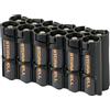 STORACELL PowerPax 12 AA Battery Caddy - Tuxedo Nero