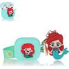Derhom Airpods 3 Silicone Case Funny Cute Fashion Soft Cartoon Cover Skin Compatible for Apple Airpods 3 [Serie Cartone Animato con Bambola] (Mermaid)