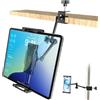 Oilcan Supporto Tablet Cucina [Angolo Completo Regolabile] Porta Tablet Braccio Metallo per Scrivania Tavolo Cavalletto Mensola per iPad Pro Air Mini, Galaxy Tab Ultra, Fire, Cellulare, 6-14.6