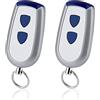YuliSpy 2 Pezzi Telecomando porta garage 433MHz compatibile con Normstahl Crawford EA433 2KS, EA433 4KS, T433-4, RCU 433-2, RCU 433-4, EA433 2KM Micro