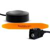 Need4Street Antenna DAB+ per il montaggio a posteriori dell'autoradio, spina Fakra, lunghezza cavo 250 cm, antenna per auto con amplificatore per una migliore ricezione