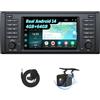 Eonon Autoradio per BMW 5 E39 (1995-2002) 7 pollici Android 14 4+64GB GPS CarPlay Android Auto WiFi USB EQ Bluetooth Screen Mirroring SWC Telecamera posteriore Stereo E39X7A