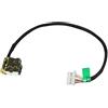 ZAHARA Cavo connettore DC Power Jack per HP Pavilion 13C 14X 14Z M6P 15AB 15EF 17MCE 15Sdel 17MCG 17TCG 17CG Series 799749S17 799749F17 799749Y17 799749T17 856 2 0,5 cm