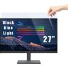 PYS 27 Pollici Protezione Dello Schermo di Blocco Della Luce Blu per Monitor Del Computer Unisersal Rimovibile 16:9 Proporzioni 27 Anti Luce Blu Filtro Anti Riflesso per la Protezione Degli Occhi