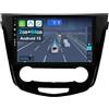 KeiDilie [10.1 Pollici] Android 15 2 Din Autoradio per Nissan X-Trail T32 Qashqai 2013-2021-[Integrato Wireless CarPlay/Android auto]-GPS Sat Nav Bluetooth 5.0 Wifi 4G DAB+ Mirror Link+Fotocamera
