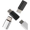 zoyuzan Adattatore USB C (3 pezzi), micro USB dado a tipo C, maschio di ricarica Android, cavo di ricarica rapido, presa per Apple iPhone15 Pro per iPad, compatibile con Samsung Caricatore Data Sync Accessori