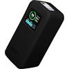 kwmobile Custodia Compatibile con Anker Prime Power Bank 20000mAh - Cover Caricatore Portatile - Protezione Batteria Esterna in Silicone Aniturto - nero