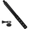 TASSFROO Bastone Selfie Invisibile da 114 cm, Invisible Selfie Stick Alluminio Allungabile Selfie Stick Vlog Maniglia Portatile Asta Estensione Adattatore Incluso 1/4 di Vite Compatibile con X5 X4 X3