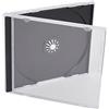 Dragon Trading - Custodie singole per CD, DVD, Blu-Ray, con dorso da 10,4 mm, 100 pezzi, con vassoio nero (confezione da 100)