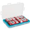 JJC Custodia per batteria a prova di umidità per 4 batterie ricaricabili da 9 V, scatola portaoggetti per batterie