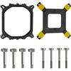 OTOTEC Piastra Posteriore di Ritenzione Staffa Ventola di Raffreddamento CPU Nera con 8 Viti Compatibile con Intel 1151 1150 1155 1156 115 X 1366 2011 Scheda Madre