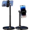 EightSpace Supporto per cellulare da scrivania, altezza regolabile, supporto per telefono inclinato, girevole a 360 gradi, compatibile con iPhone, Samsung Galaxy, Huawei, Xiaomi