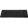 Denash Tastiera in Silicone Morbido, Pulsante di Disattivazione 'audio Tastiera in Silicone Cablata USB 85 Tasti Design Completamente Sigillato per PC Notebook (BLACK)