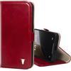 TORRO Custodia Compatibile con iPhone 17e e iPhone 16e (6.1" 2026/2025) - Custodia in Vera Pelle con Supporto e Porta Carte (Rosso)