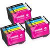BAISINE 604XL Cartucce d'inchiostro Compatibili per Cartuccia Epson 604 XL Multipack per Cartucce Epson XP 2200 XP-3200 XP-4200 WF 2910 WF-2930 XP-2205 XP-3205 XP-4205 (12 Pezzi)