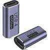 Tuwonwa 2 PCS Adattatore USB C da 40 Gbps, USB C femmina,USB 4 con Ricarica Rapida 100W, Supporto Video 8K 60Hz, Compatibile Thunderbolt 3/4 e Dispositivi Type C