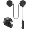 HOSPAOP Cuffie Bluetooth per Casco da Moto, Wireless 5.0, Citofono per Comunicazione, Supporto Vivavoce per Ciclismo e Sci