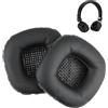 Hugfads Cuscinetti Cuffie di Ricambio Compatibili con Marshall Major II, Major I e marshall major 4,Auricolari in Spugna e Pell PU per un Comfort Ottimale (1 Paio, Nero)
