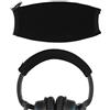 Geekria Copertura fascia in tessuto flessibile compatibile con Bose QuietComfort 2/QC15, copertura per sudore, ricambio, installazione DIY semplice (Nero)
