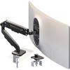 PUTORSEN Supporto per monitor da 13 a 40 pollici, braccio per monitor da tavolo con molla a gas, ergonomico e salvaspazio, regolabile in altezza, inclinabile e girevole, portata fino a 12 kg, VESA 75
