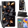 PHINIENLAND Cover per Xiaomi Redmi Note 11 Pro 5G PU Pelle Custodia Flip Fiori
