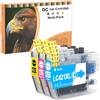 D&C LC421XL Cartucce d'inchiostro compatibili con Brother LC421 XL Multipack per Brother DCP-J1050DW MFC-J1010DW DCP-J1140DW (ciano, magenta, giallo, confezione da 3)