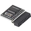 Akozon Modulo di Sicurezza TPM2.0 a 18 Pin per Scheda LPC della Scheda Madre per Test di Aggiornamento Accessori Professionali Neri