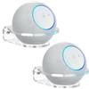 PlusAcc Supporto a Parete per Dot Max - Supporti Compatibile con HomePod Mini, Dot 4/5 Generazione, Pop in acrilico per altoparlante, salva-spazio (2 Pezzo)