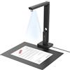CZUR Lens 12 MP USB-Scanner Mobile per Documenti, Webcam + Scanner Pieghevole 2-in-1, Alta Risoluzione, Scansione Fino a A4, Multilingue OCR per Windows e macOS (Lens 1200)
