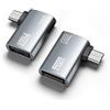 Seminer 2 adattatori Host Micro USB a USB 2.0 OTG con angolo di 90 gradi e alimentazione USB per smartphone e tablet