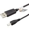 caseroxx cavo USB caseroxx, Cavo dati per Blackview BV6000, cavo USB come cavo di ricarica o per il trasferimento dati in nero