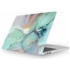 Fancity Custodia Compatibile con MacBook Pro 16, Custodia 2021-2026 Modello M5-M4 A3428 A3429 A3403 A3186 A2991 A2780 A2485 Pro/Max, Custodia Liscia in Plastica Rigida per con Touch ID, Marble Green