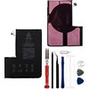 E-yiiviil Batteria di ricambio A2466 Compatibile con iPhone 12 Pro Max A2411 A2342 A2410 A2412 con kit di strumenti di riparazione