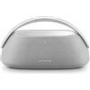 Harman Kardon Go + Play 3, Altoparlante Bluetooth Wireless Portatile, Design Elegante, Doppio Microfono Integrato, Porta di Ricarica USB, Autonomia fino a 8 ore, Grigio, Spina AC UK (tipo G)