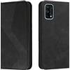 Mo-Somnus Cover per OPPO Realme 7 5G/V5 5G/ Q2 5G/Narzo 30 Pro 5G/K7X, Custodia Portafoglio Cover Protettiva Libro Case Flip Wallet Custodia Pelle PU con [3 Slot per Schede] [Magnetica] (Nero)