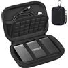 Lacdo Custodia per il trasporto del disco rigido per Maxone Ultra Slim Portable External Hard Drive HDD 500GB 160GB 250GB 320GB 500GB 750GB 1TB USB 3.0 EVA Borsa di Stoccaggio Antiurto, Nero