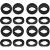 ECSiNG 8 paia di auricolari di ricambio in silicone compatibili con Samsung Galaxy Buds Live R180 2020 Wireless Bluetooth Cuffie Small Large