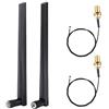 Bewinner 2PCS Cavo Scheda di Rete Wireless M.2 / NGFF e 2x5DBi, Testa SMA, Smalto Placcato in Oro, Senza Annerimento, Antenna per 9560NGW / 9260AC / 7265AC / BCM94360…