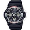 Zshion - Pellicola protettiva per schermo Casio G-Shock GAW-100, durezza 9H, in vetro temperato, per CASIO GAW100, con anti-impronte e cristalli trasparenti (2 pezzi)